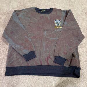 NYPD Men's tie dye Crewneck Sweater